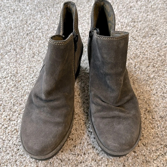 Fly London WEZO Suede Booties, EUC, Size 37 - Picture 1 of 7